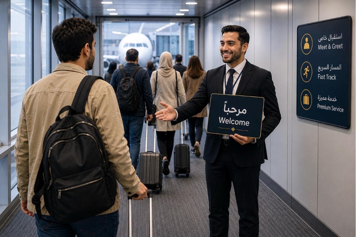 Accueil VIP à l'aéroport